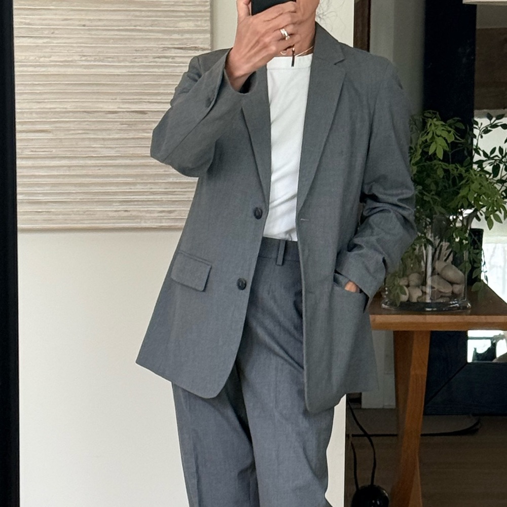 Uniqlo gray jacket and pants suit size XS Petite - Picture 5 of 15